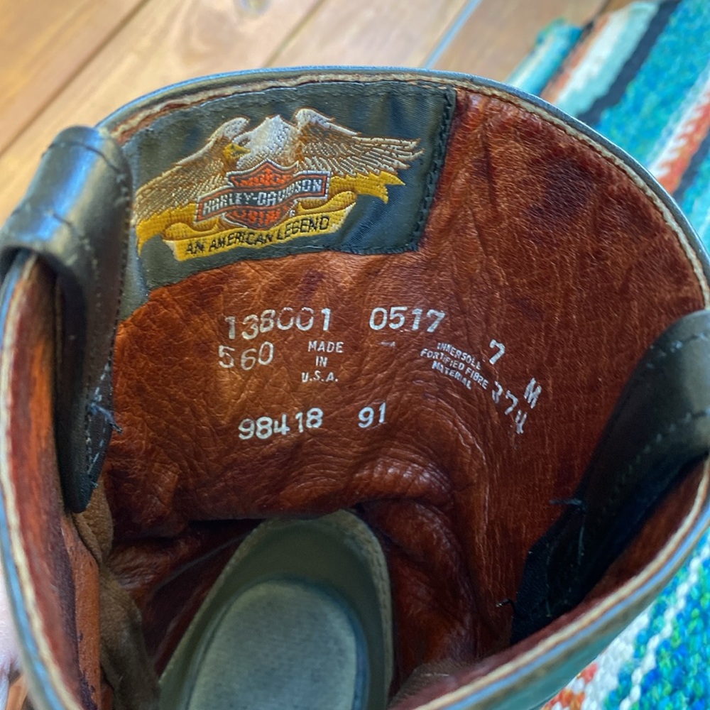 Harley Davidson ladies Moto Boots - Picture 7 of 14